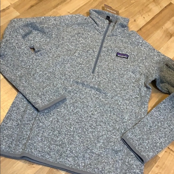 Patagonia L 1/4 zip better sweater grey new! - Picture 6 of 7